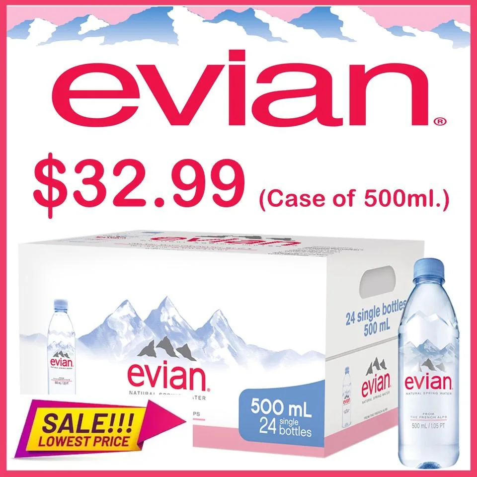 Evian Water 500ml. 24 Pack Special