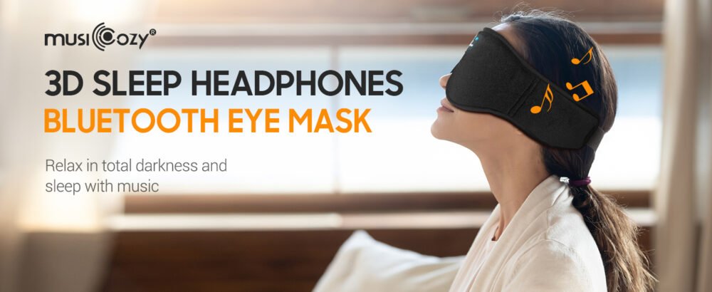 Sleep Headphones Bluetooth Sleep Eye Mask for Sleeping, Wireless Music Sleeping Masks Headphones, Sleep Earbuds for Side Sleepers Men Women with Speakers Cool Tech Gadgets - Image 2