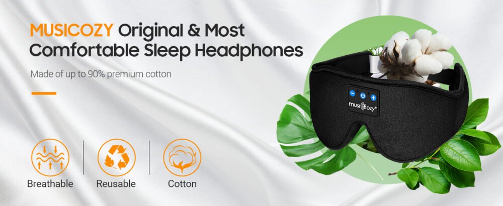 Sleep Headphones Bluetooth Sleep Eye Mask for Sleeping, Wireless Music Sleeping Masks Headphones, Sleep Earbuds for Side Sleepers Men Women with Speakers Cool Tech Gadgets - Image 9