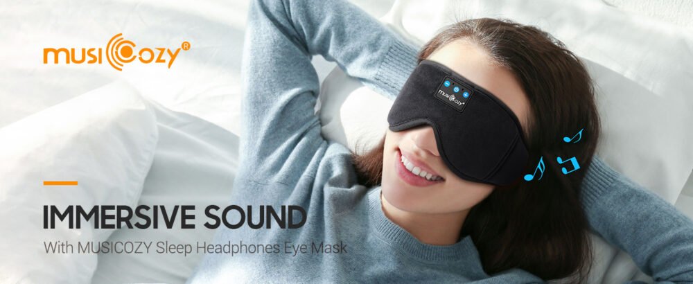 Sleep Headphones Bluetooth Sleep Eye Mask for Sleeping, Wireless Music Sleeping Masks Headphones, Sleep Earbuds for Side Sleepers Men Women with Speakers Cool Tech Gadgets - Image 4